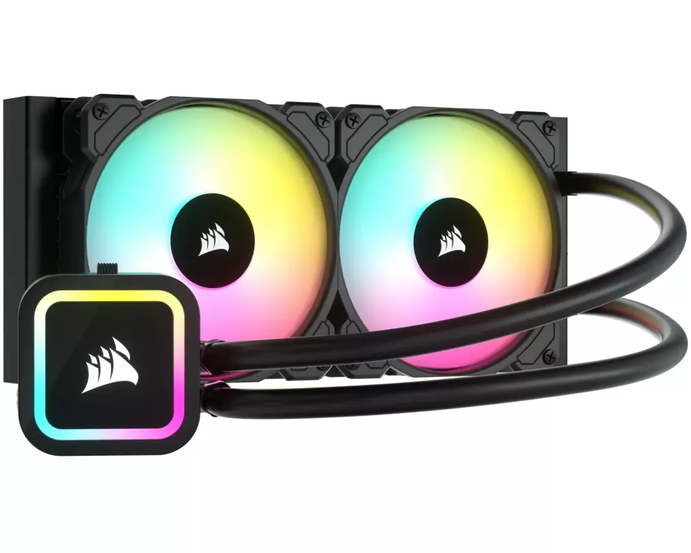Corsair Wasserkühlung H100x RGB Elite Schwarz