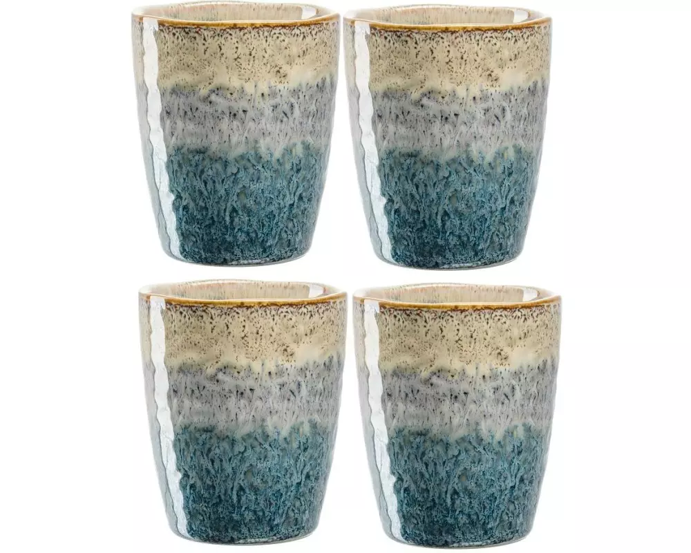 Leonardo Kaffeebecher Matera 300 ml, 4 Stück, Blau