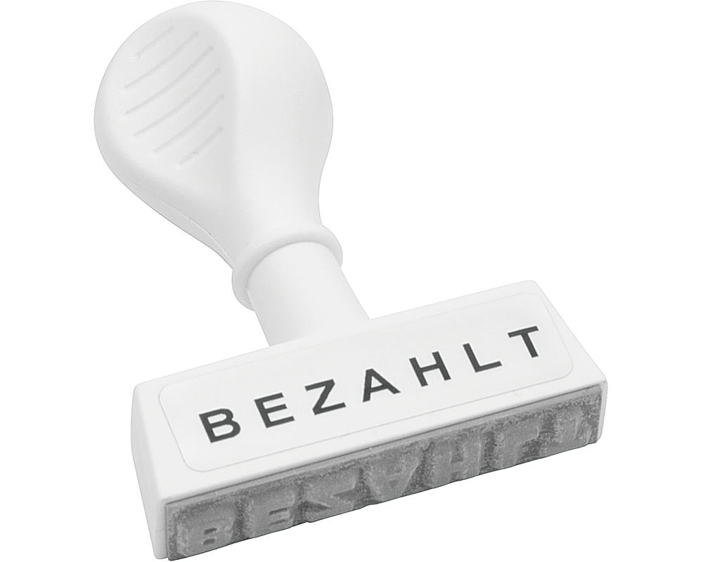 WEDO Textstempel 193 9 Bezahlt