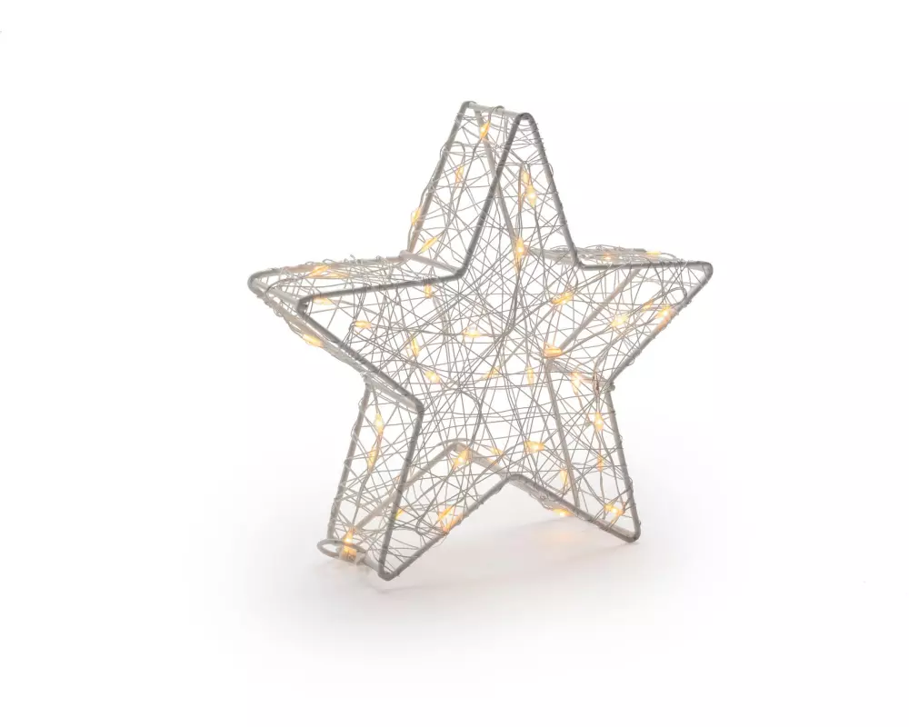 STT Tischdeko 3D Star Bianco S, 20 cm