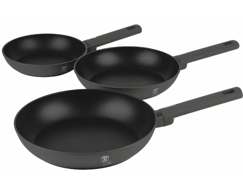Berlinger Haus 3-teiliges Bratpfannen Set Ø 20/24/28 cm matt Anthracite Collection