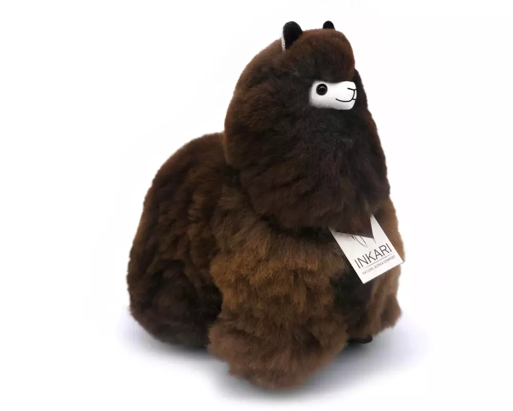 Inkari Kuscheltier Alpaka cacao M