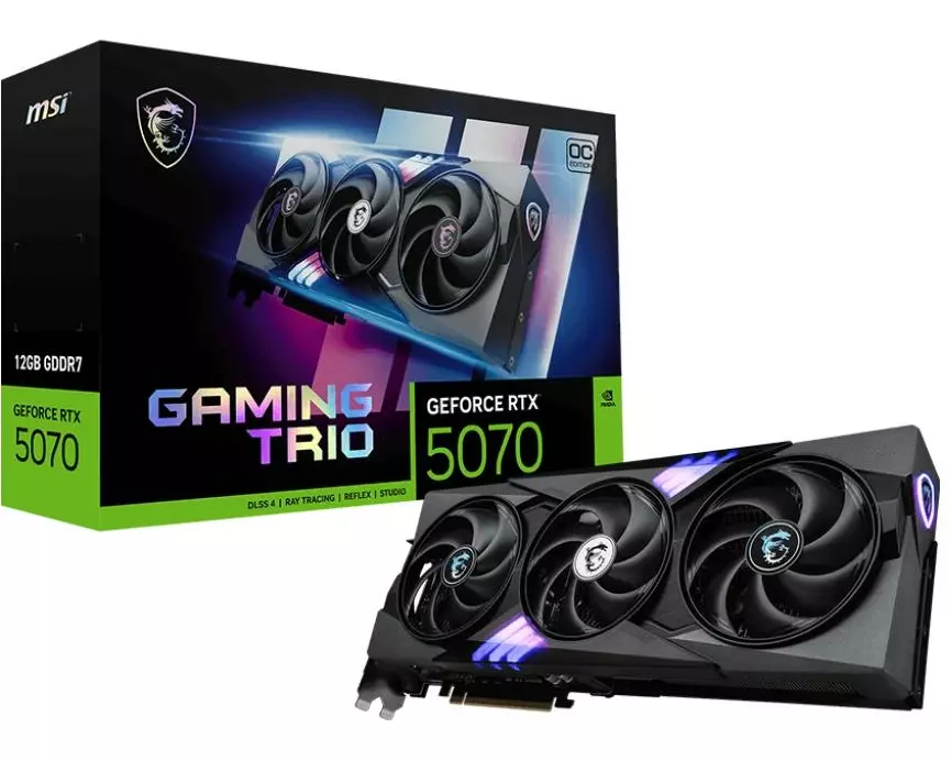 MSI Grafikkarte GeForce RTX 5070 Gaming Trio OC 12 GB