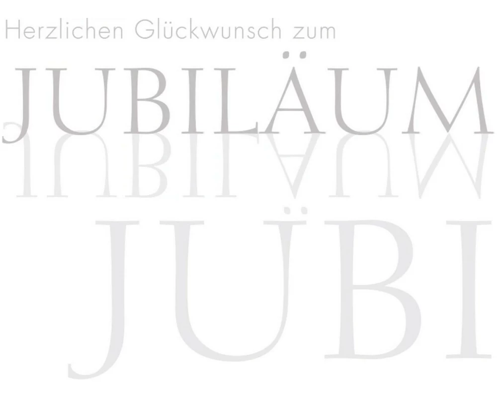 ABC Glückwunschkarte Jubiläum 12.5 x 17.6 cm