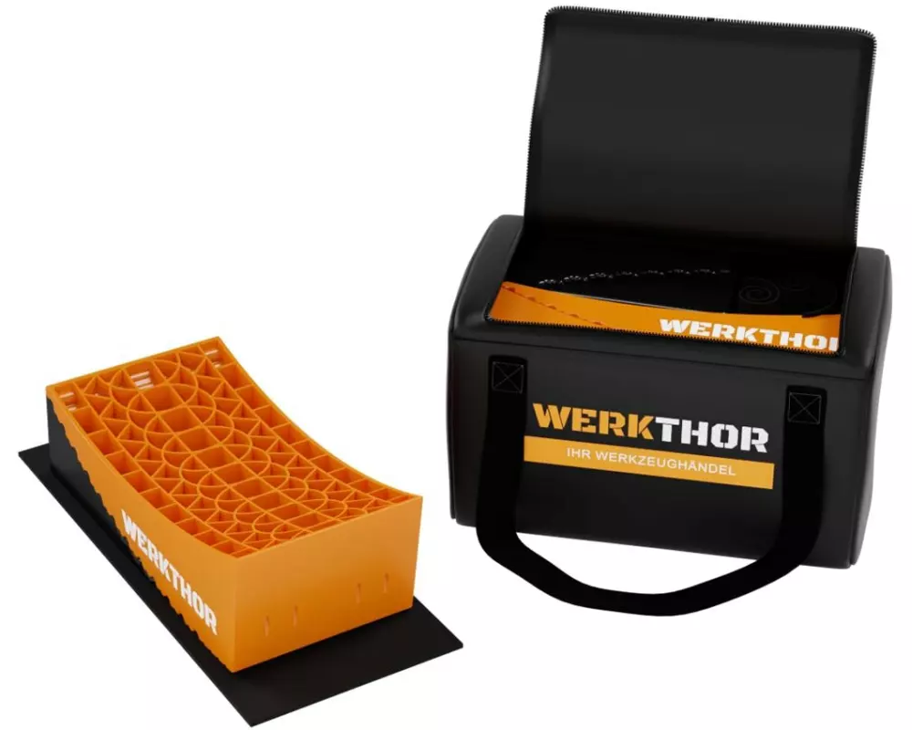 Werkthor Stufenlose Auffahrkeile 2er Set, Orange