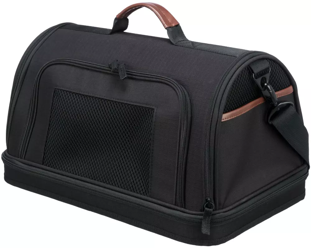 Trixie Tiertransport-Tasche Airline Gate, 28 x 25 x 45 cm, Schwarz