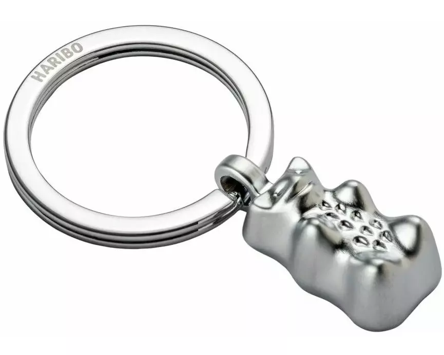 Troika Schlüsselanhänger Goldbär Silber