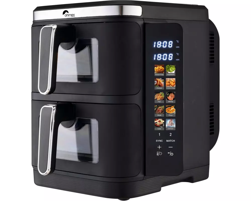 OHMEX Heissluft-Fritteuse OHM-FRY-5502AIR