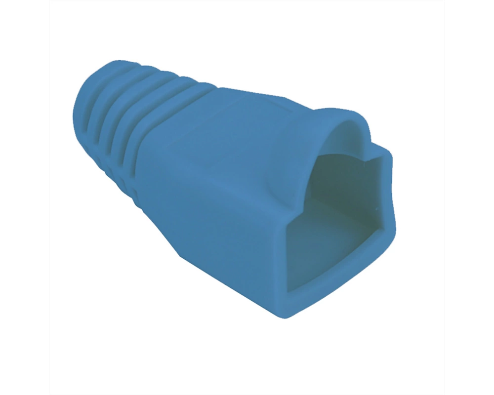 Knickschutztülle blau, für RJ-45, 10 Stck