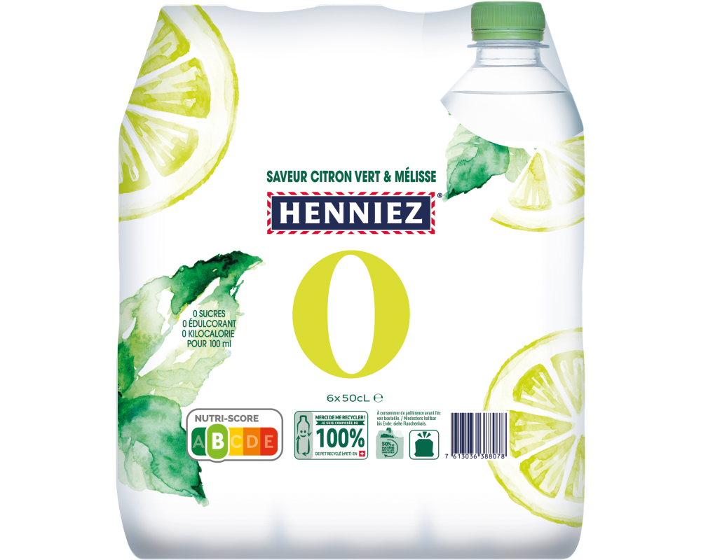 HENNIEZ 0 Limette-Melisse 12360154 50 cl, 6 Stk.