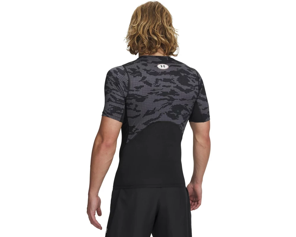 UNDER ARMOUR Funktionsunterwäsche HeatGear Printed SS Schwarz, S