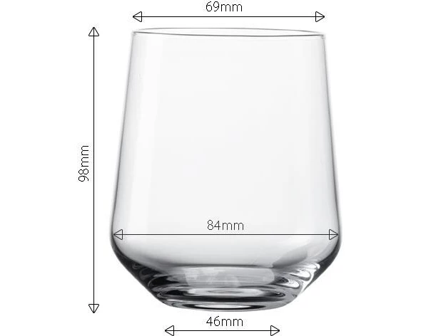 Lunasol Trinkglas 21 Century Tumbler Set 4-tlg. Trinkglas