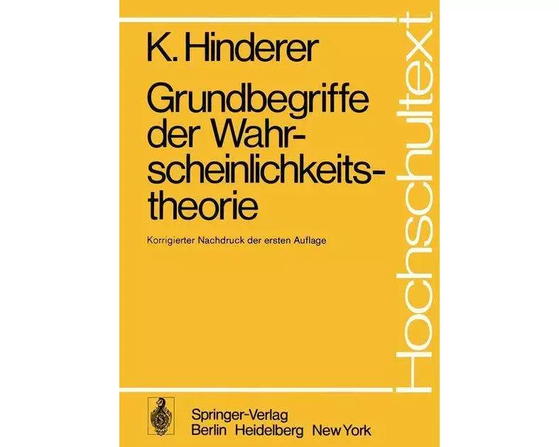 Grundbegriffe der Wahrscheinlichkeitstheorie