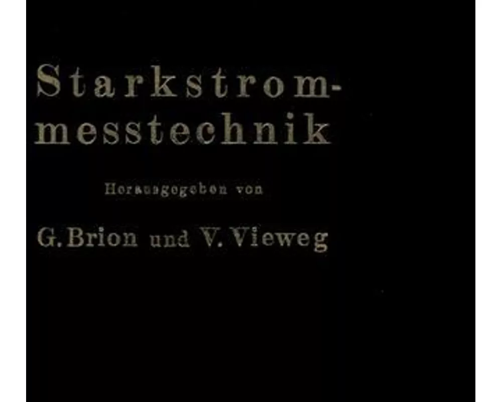 Starkstrommeßtechnik