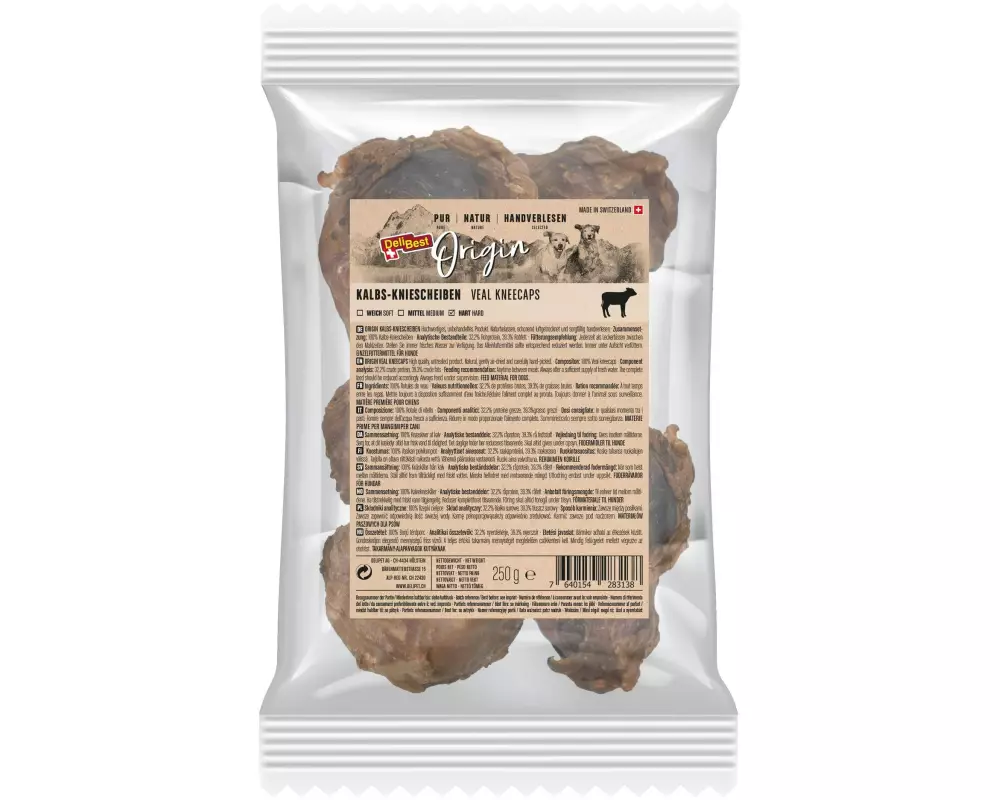 DeliBest Kausnack Origin Kalbs-Kniescheiben 250 g, Schweizer Fleisch