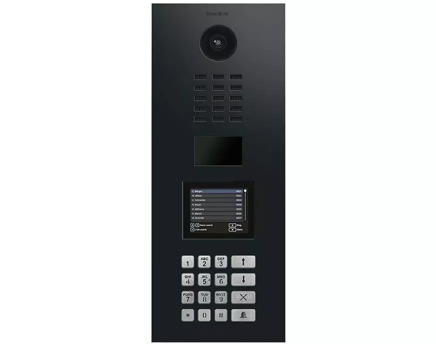 Doorbird D22DKV IP Video Türsprechanlage Graphitschwarz (Polar Raven)
