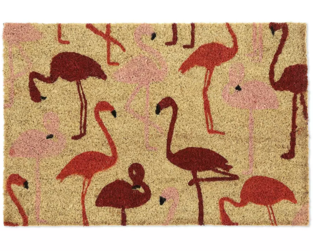 relaxdays Fussmatte Flamingo 41.5 cm x 62 cm