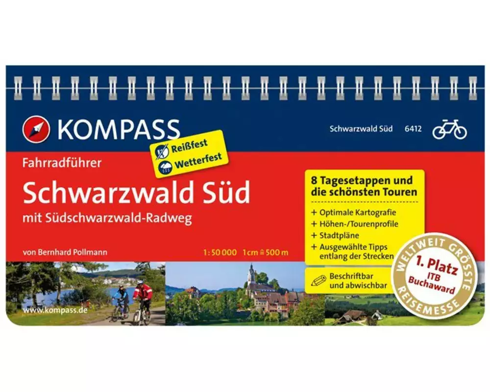 KOMPASS Fahrradführer Schwarzwald Süd mit Südschwarzwald Radweg