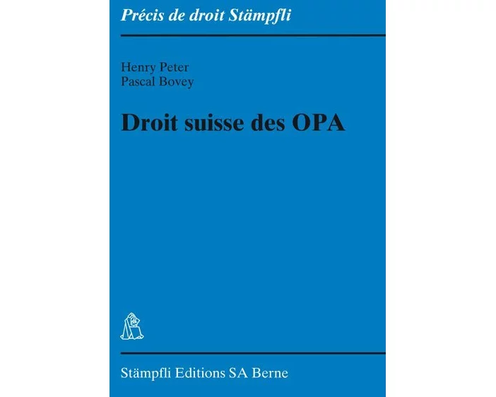 Droit suisse des OPA