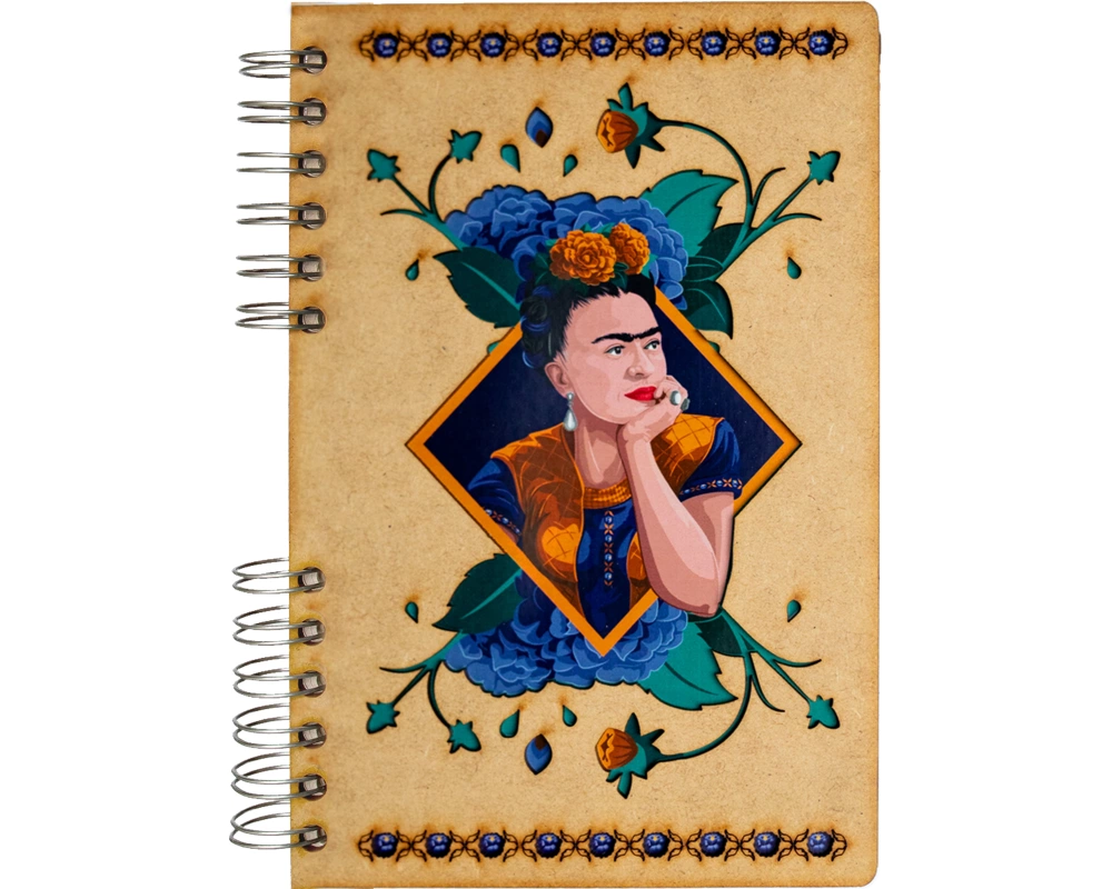 KOMONI Notizbuch Frida Kahlo A5 FRI-ELBOW5G liniert 90 Blatt