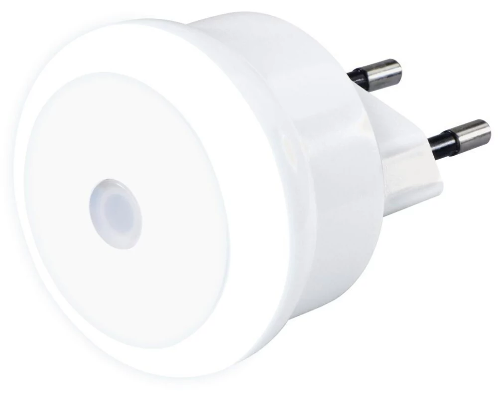 Hama Basic LED, mit Stecker und Dämmerungssensor, Weiss
