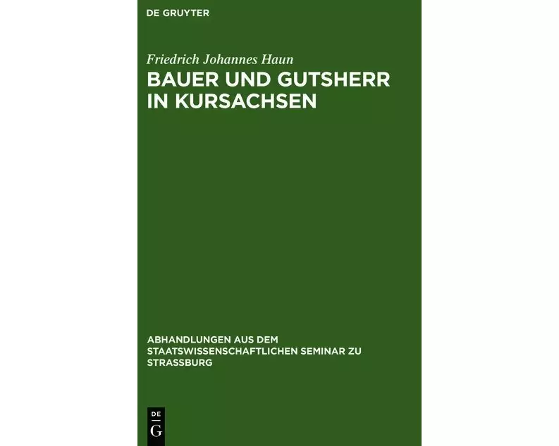Bauer und Gutsherr in Kursachsen
