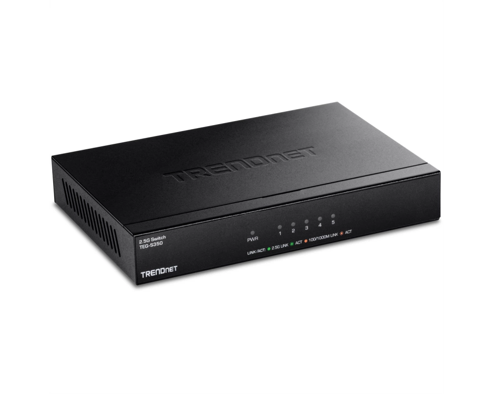 TRENDnet TEG-S350 5-Port 2.5G Switch, Unmanaged, schwarz