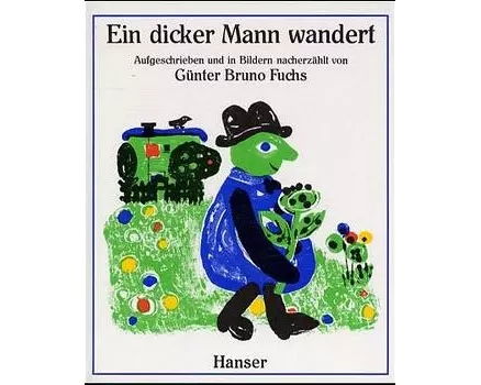 Ein dicker Mann wandert