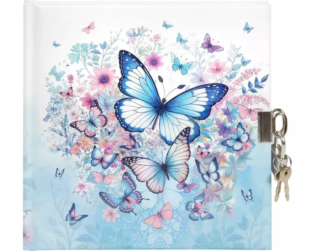 Goldbuch Tagebuch Schmetterlingsgarten 16.5 x 16.5 cm, 96 Seiten