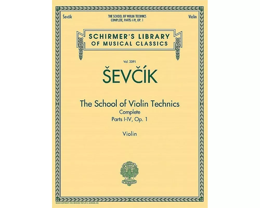 The School of Violin Technics Complete, Op. 1
