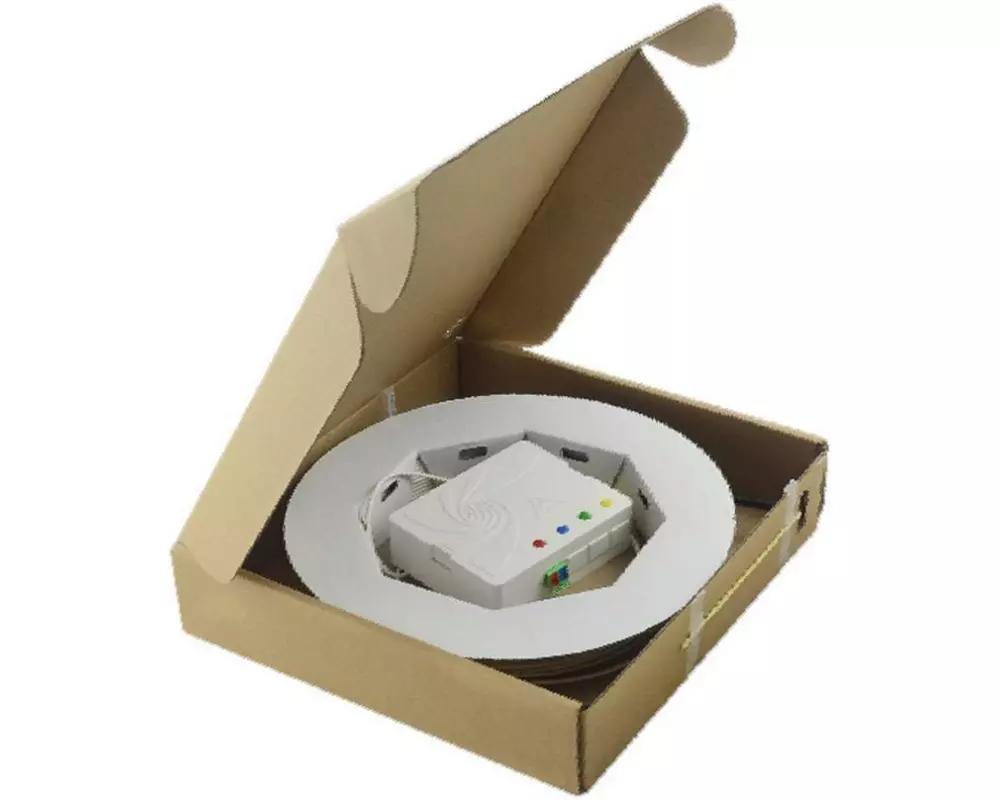 Lightwin FTTH OTO Box 2x LC/APC Kupplungen, Breakoutkabel 80 m