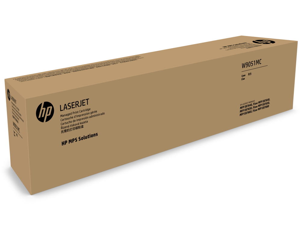 HP Managed Toner Cartridge cyan W9051MC MFP E87640 52'000 Seiten