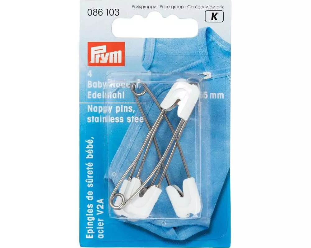 Prym Sicherheitsnadel Weiss, 55 mm