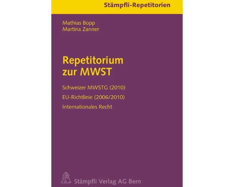 Repetitorium zur MWST