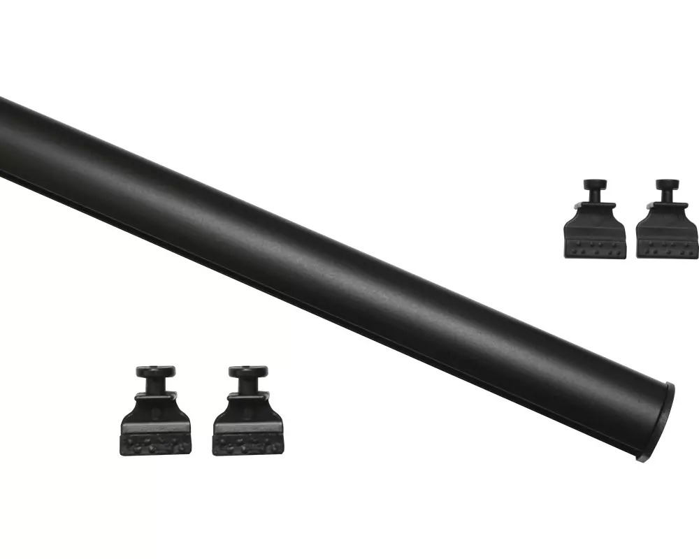 Gardinia Paneelwagen Profil Atlanta zum Klipsen 60 cm Schwarz-matt