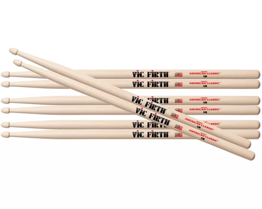 Vic Firth Drumsticks 5B – Value Pack