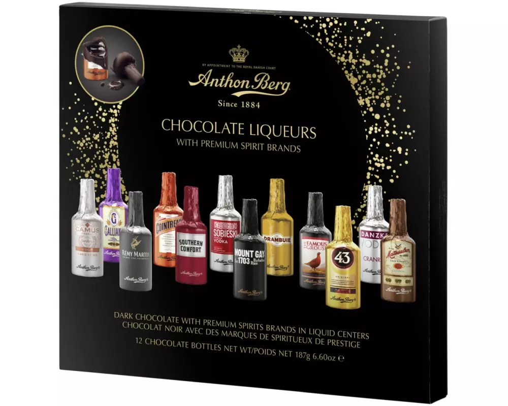 Anthon Berg Schokoladen-Pralinen Chocolate Liqueurs 187 g