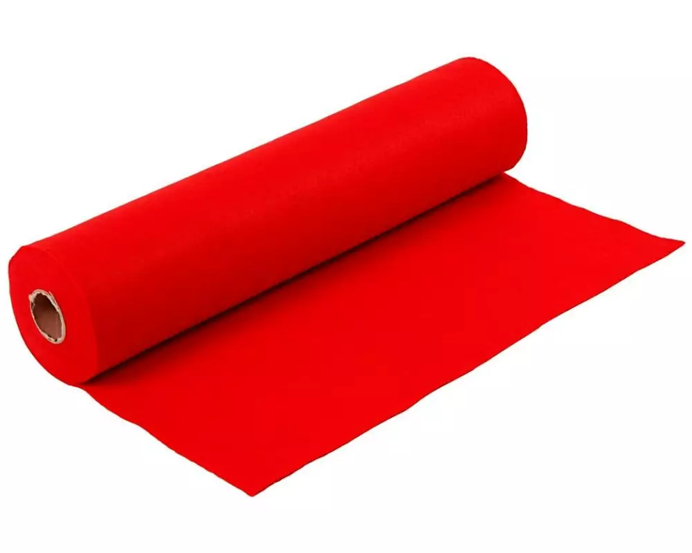 Creativ Company Bastelfilz 180-200 g, Rot, 1 Rolle