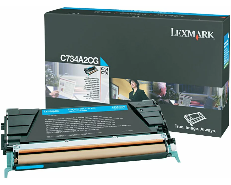 Lexmark C734, X734 toner cartridge cyan standard capacity 6.000 pages 1-pack