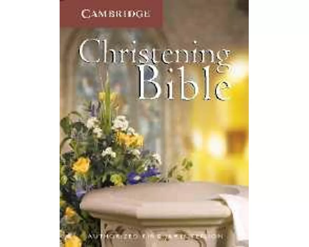 KJV Christening Bible, Ruby Text Edition, White, KJ221:T KJ11W