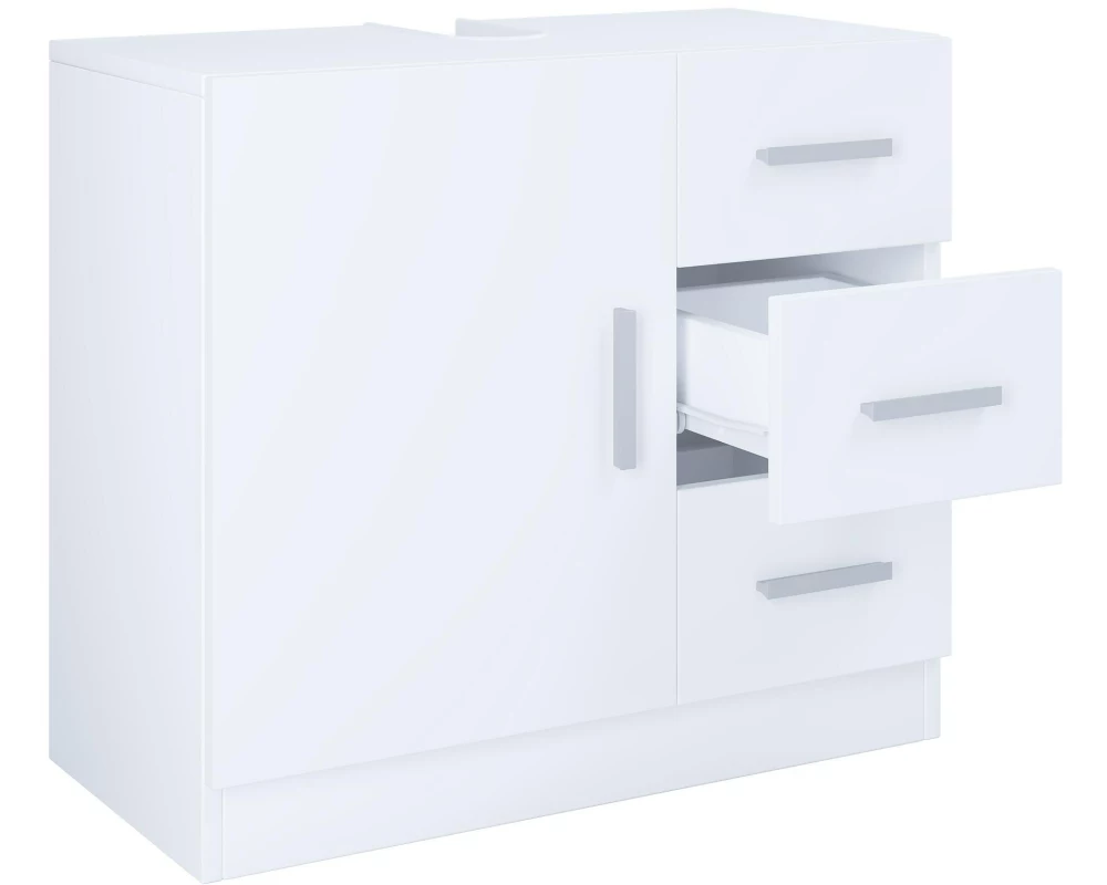 VCM Waschbeckenunterschrank Zalo XL 63 x 56 cm, Weiss