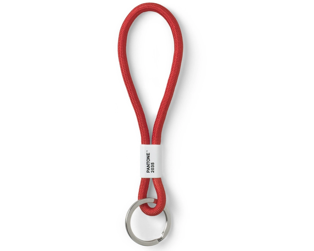 Pantone by Copenhagen Design Schlüsselanhänger Key Chain Short Nylon Rot 18 cm kurz