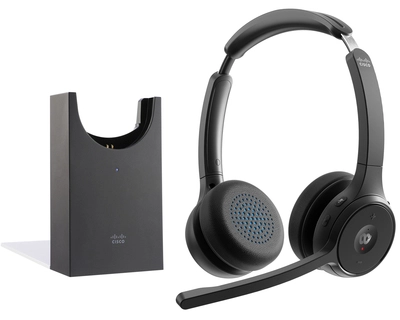 Headset722 WlessDual+StandCrbnBlack USBA