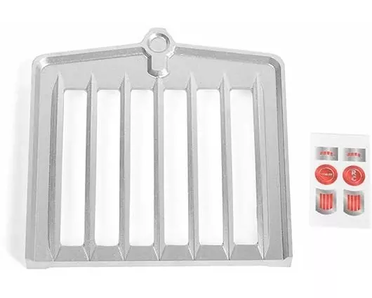 RC4WD Smokey Kühlergrill Front Silber, Tamiya King / Grand Hauler