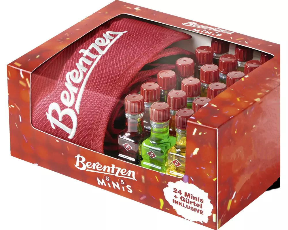 Berentzen Shot Mix 24 x 20 ml & Gürtel