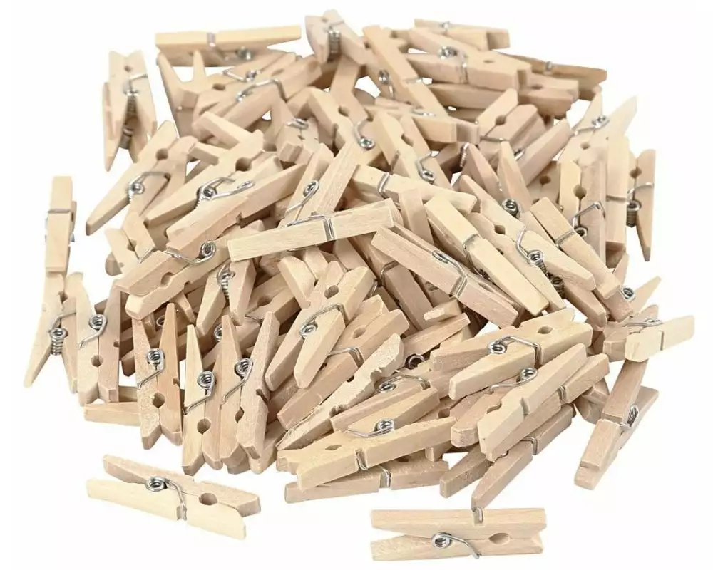 Creativ Company Holzartikel Wäscheklammer 100 Stück