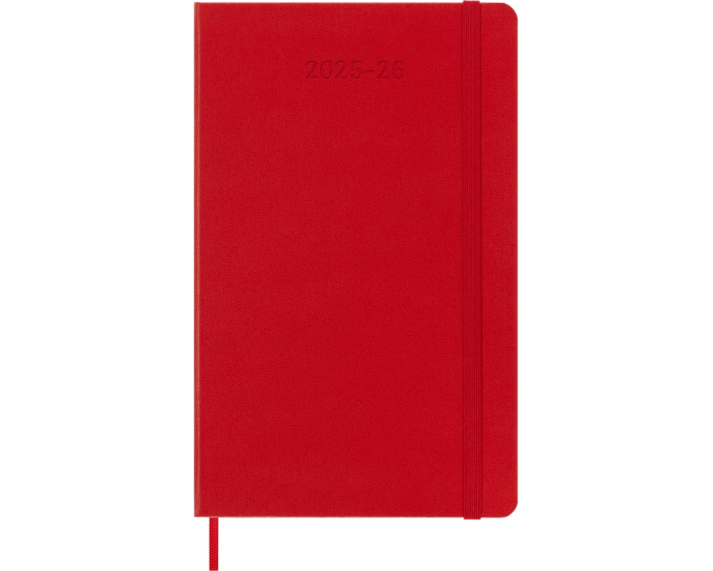 MOLESKINE Wochen-Notizkalender 25/26 8056999275402 18M liniert HC rot 13x21cm