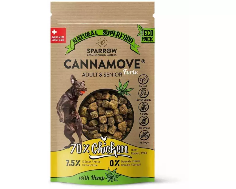 Sparrow Snack CannaMove Forte Huhn Adult & Senior, 200 g