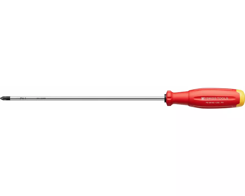 PB Swiss Tools Kreuzschraubenzieher PB 38190.1-200 Rot Phillips