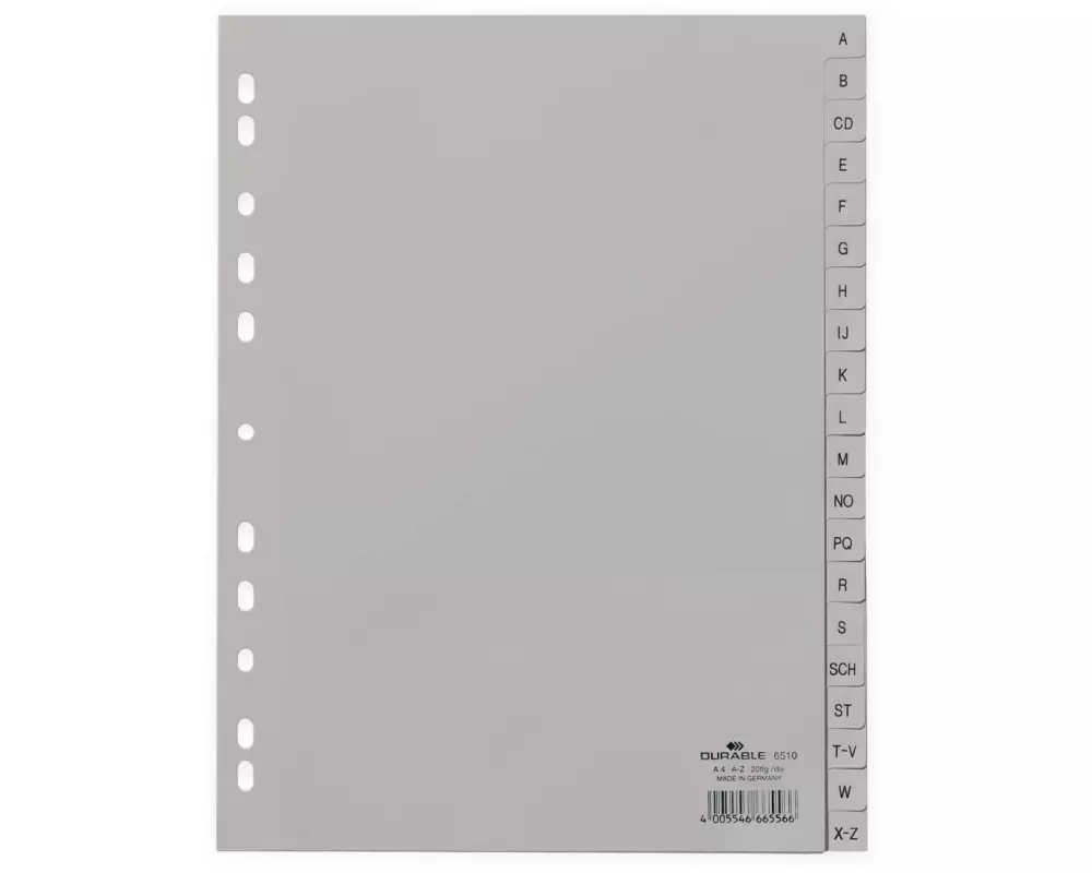 DURABLE Register A4 A-Z, Grau